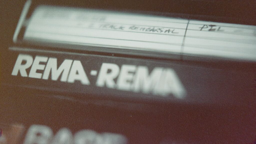 Rema-Rema rehearsal cassettes. Still from What You Could Not Visualise, 2023.